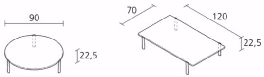 Alias Лакированный прямоугольный журнальный столик из мдф Eleven sun-id-1440768 - Вид №4
