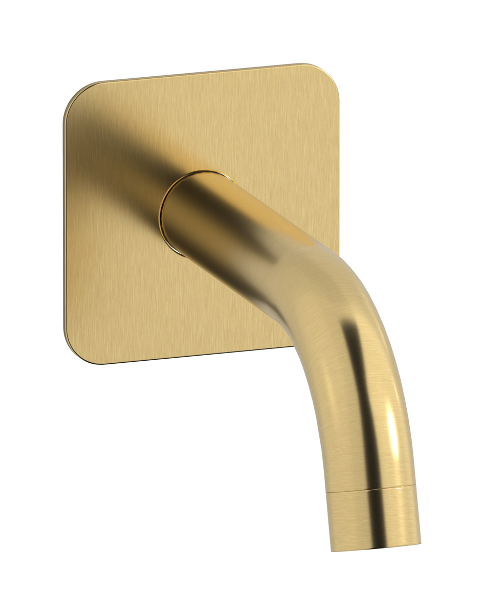 Настенный излив для ванны WE ARE IB id327os_22 Brushed Gold Industria