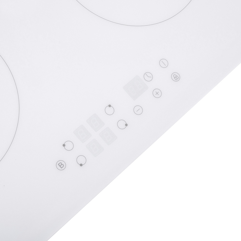 EVI.594-WH Электрическая индукционная панель / индукционная, индукционная варочная панель 60см, сенсорное управление, индикация нагрева, таймер, 2 бустера, защита от детей, детектор диаметра посуды, белая Maunfeld Maunfeld Light Santreyd  - Вид №4