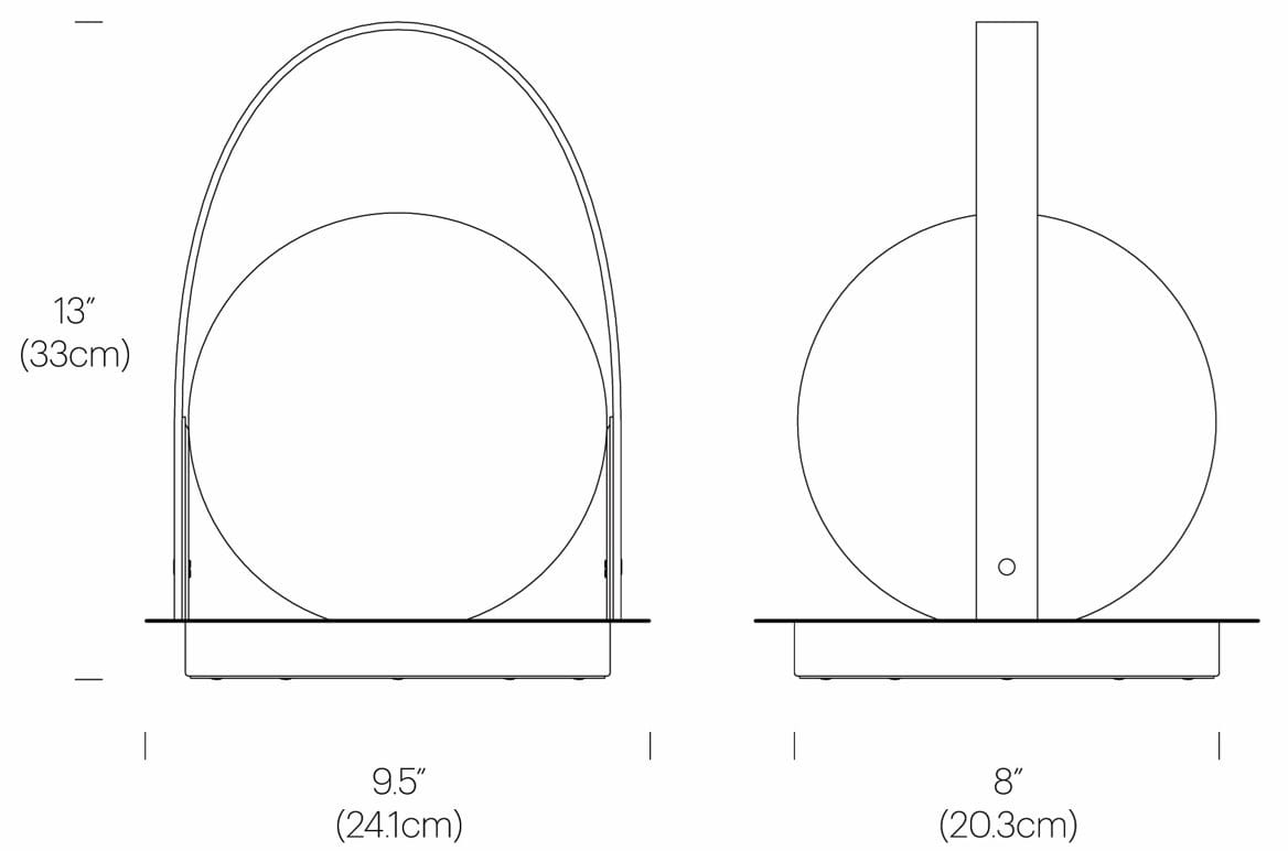 Перезаряжаемая светодиодная настольная лампа с диммером Pablo Designs Бола ARCH-00137813 - Вид №23