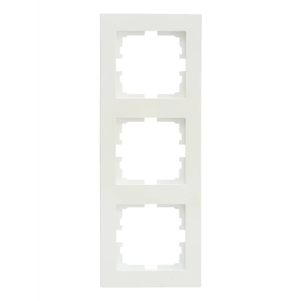 Рамка Lezard Vesna для розеток и выключателей - 3 поста, жемчужно-белая 89337203 STLM-1584184 - Вид №2