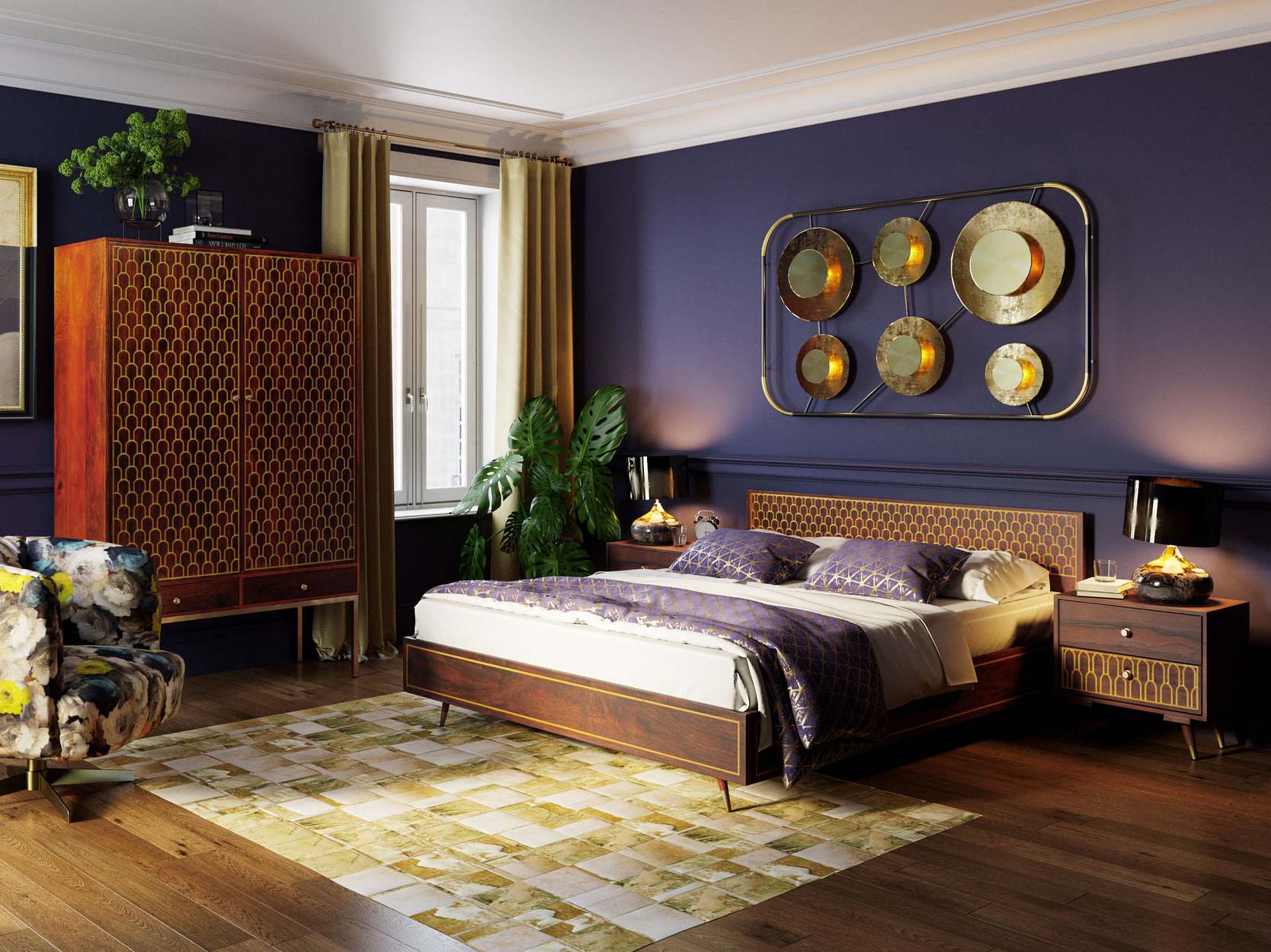 Настольная лампа из стали и ПВХ KARE Design MAMO DELUXE GOLD ARCH-00030592 - Вид №7