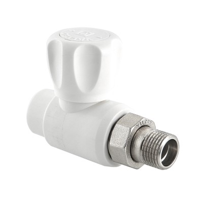VTp.717.0.02004 Кран шаровой полипропиленовый со сгоном прямой Valtec 20 мм х 1/2" 
