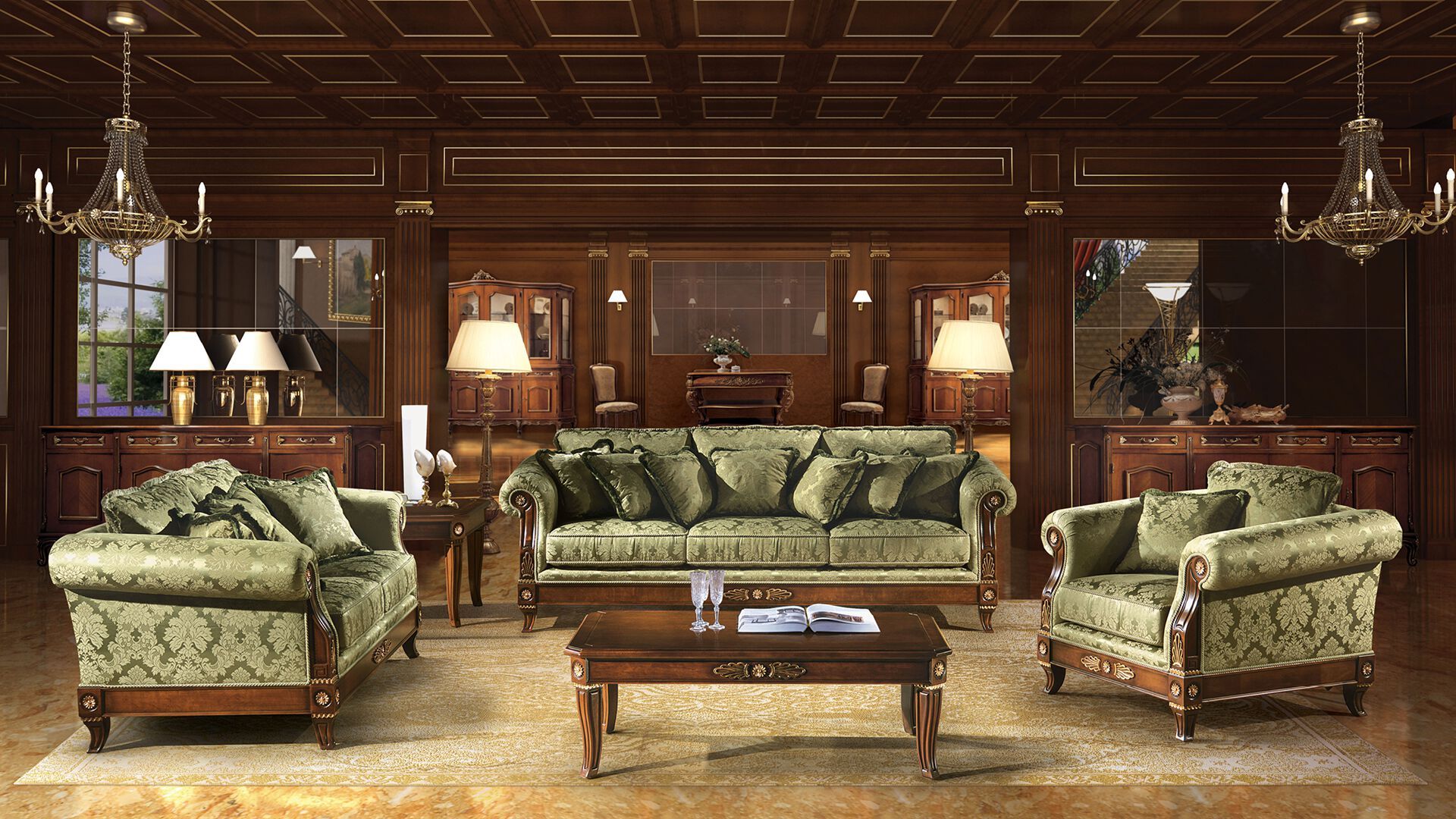 Кресло в стиле ампир ANGELO CAPPELLINI Exclusive Italian Furniture ARCH-00070289 - Вид №1