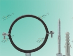 Хомут металл. (М8) 26-30 (3/4) с дюбелем POLITRON 2014354
