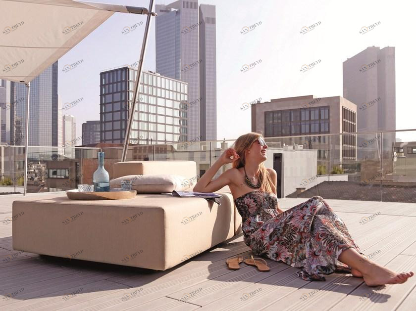 April Furniture Квадратный садовый пуф Loop sun-id-1421008