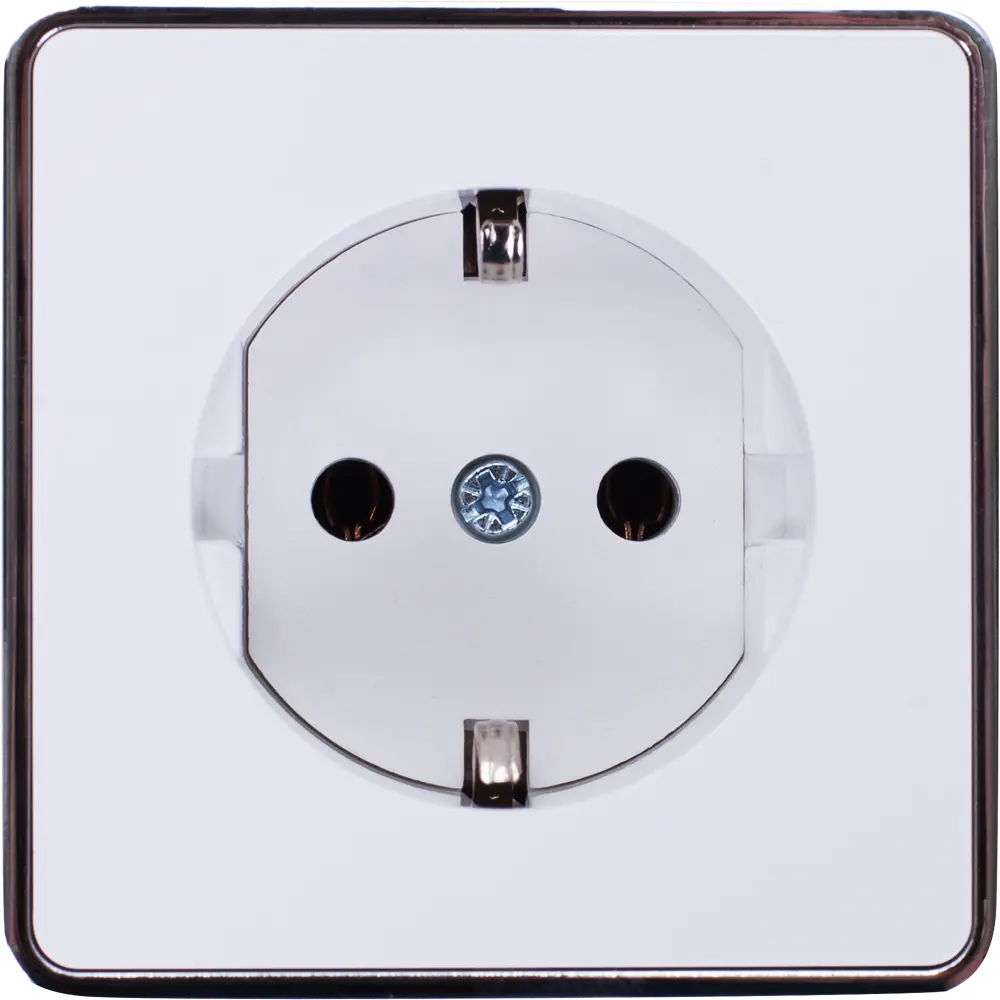 Розетка накладная WERKEL Gallant с заземлением и металлическим ободком 82036806 STLM-1110088