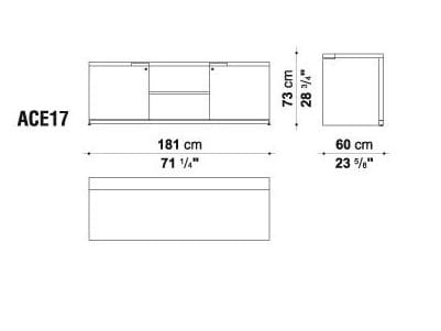 Низкий офисный шкаф с замком B&B Italia Project AC Executive ARCH-00014486 - Вид №2
