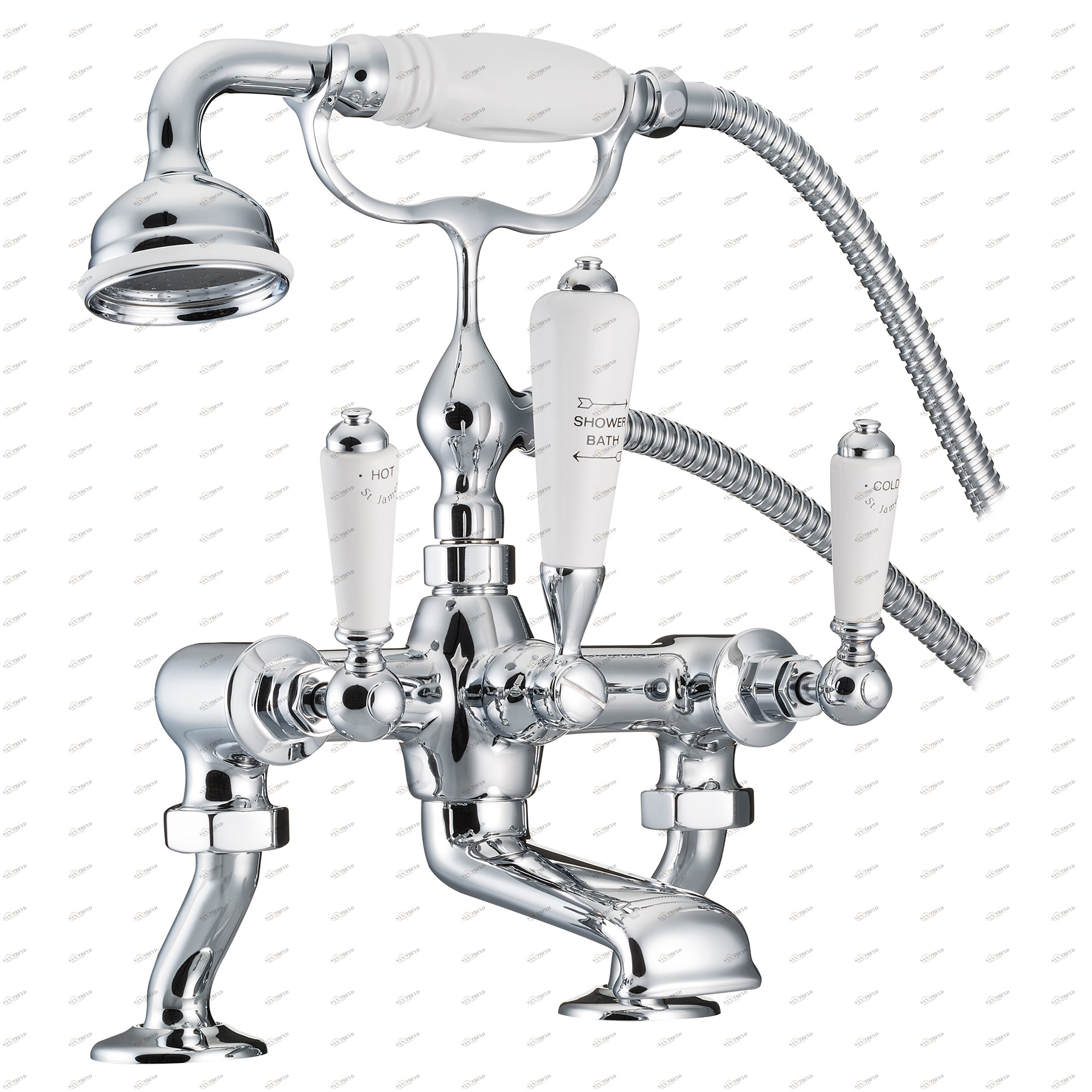Traditional bathrooms Смеситель для ванны и душа ASCOT 3/4 " Tb330.514.nk 