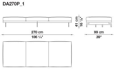 B&B Italia 3-х местный тканевый диван Dock sun-id-1376507 - Вид №130