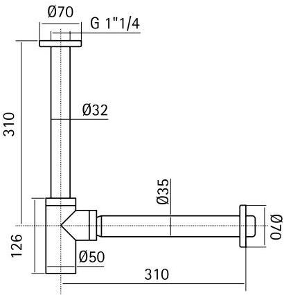 Quadrodesign Сифон из нержавеющей стали Complementi sun-id-1472758 - Вид №2