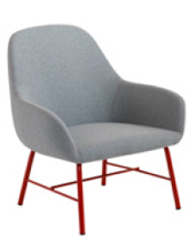 Myra 655 Кресло с четырьмя ножками, стальным каркасом и тканевой обивкой. Выпускается из пенопласта с впрыском политуретана в соответствии с правилами пожарной безопасности Великобритании. Et al. Myra