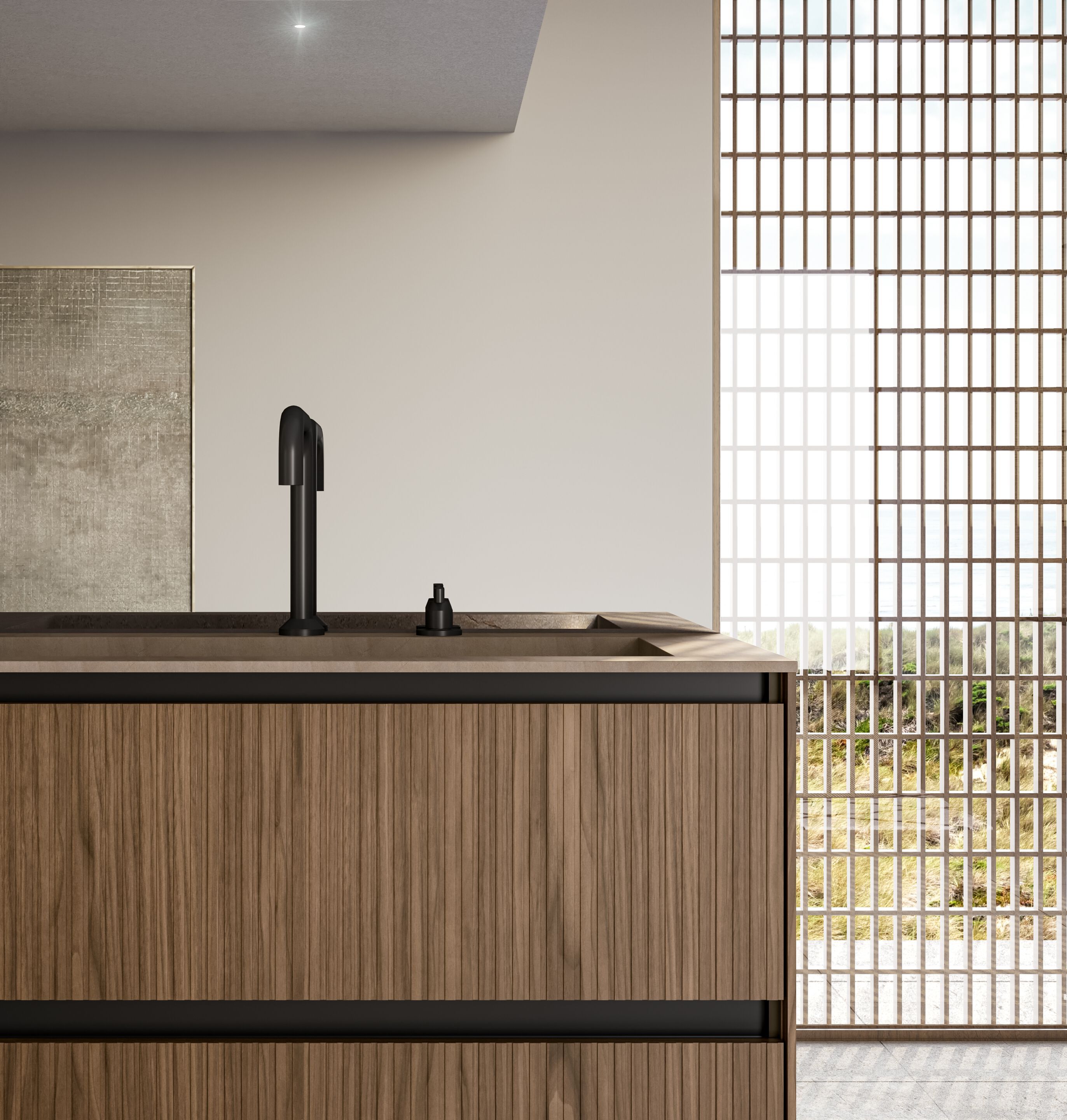 Шкаф для умывальника canneté с выдвижными ящиками Birex трек ARCH-00062168 - Вид №2