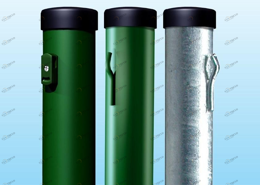 Ferro Bulloni Столб в сечении ø для поддержки металлических заборов Pali per recinzioni con reti metalliche sun-id-1456627