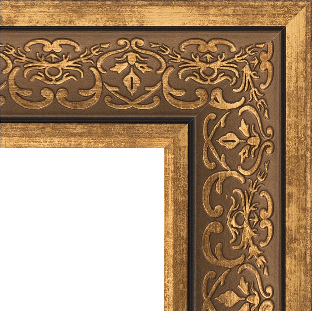 BY 6035 Зеркало напольное в багетной раме - вензель бронзовый 101 mm EVOFORM Definite floor - Вид №5