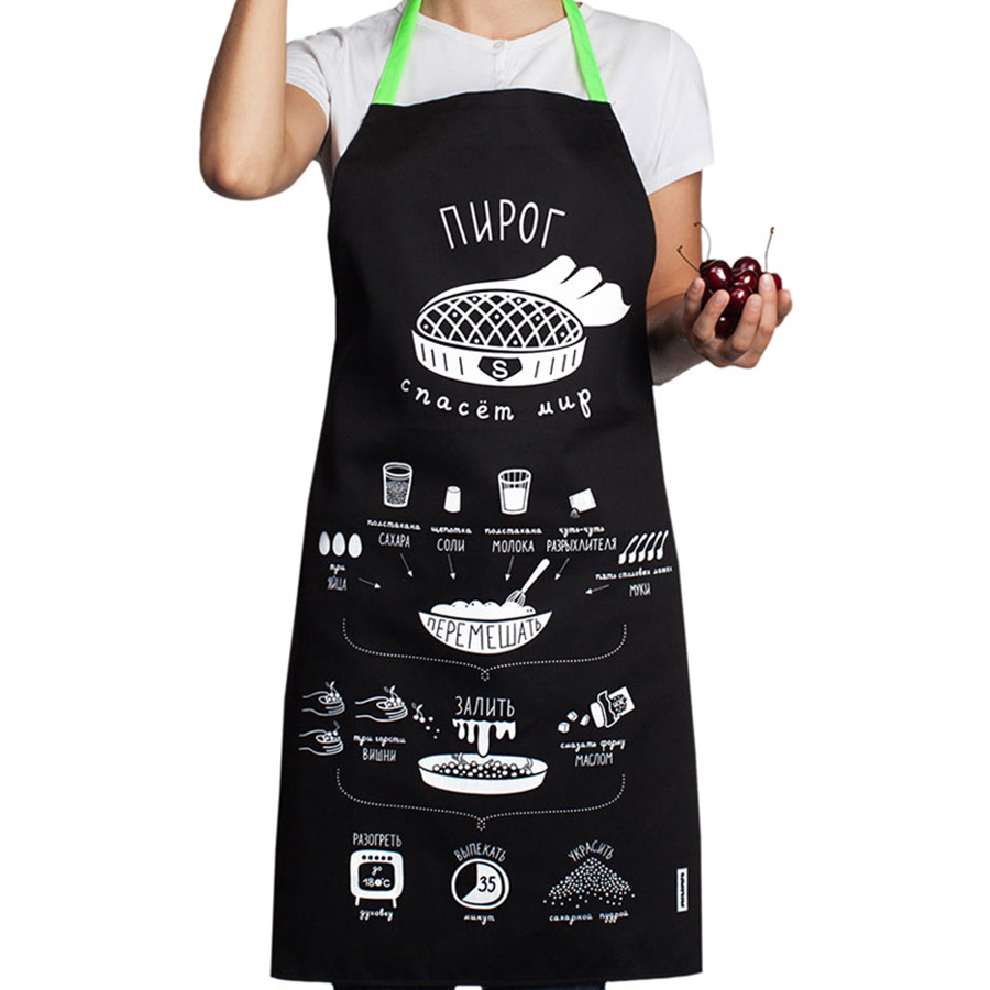 Mel19-3 Фартук "вишневый пирог", 76х68 см Melompo  - Вид №1