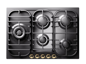 Встраиваемая газовая плита из нержавеющей стали
