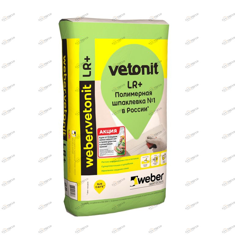 Шпаклевка финишная полимерная Vetonit LR+ 20кг Weber-Vetonit 273