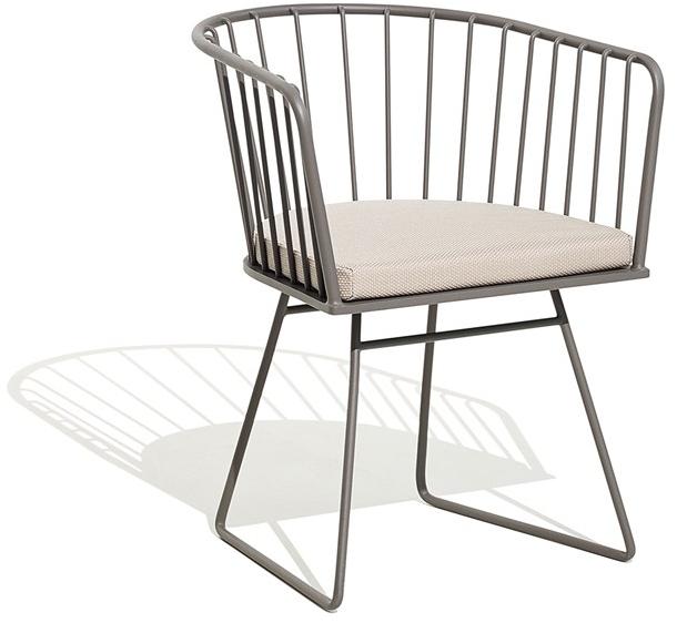 Bivaq Стул с салазками из алюминия с подлокотниками Illa sun-id-1477379 - Вид №1