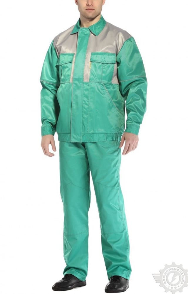 65129 Костюм "Марс" зелено-серый  Летняя спецодежда  размер 52-54/170-176  - Вид №7