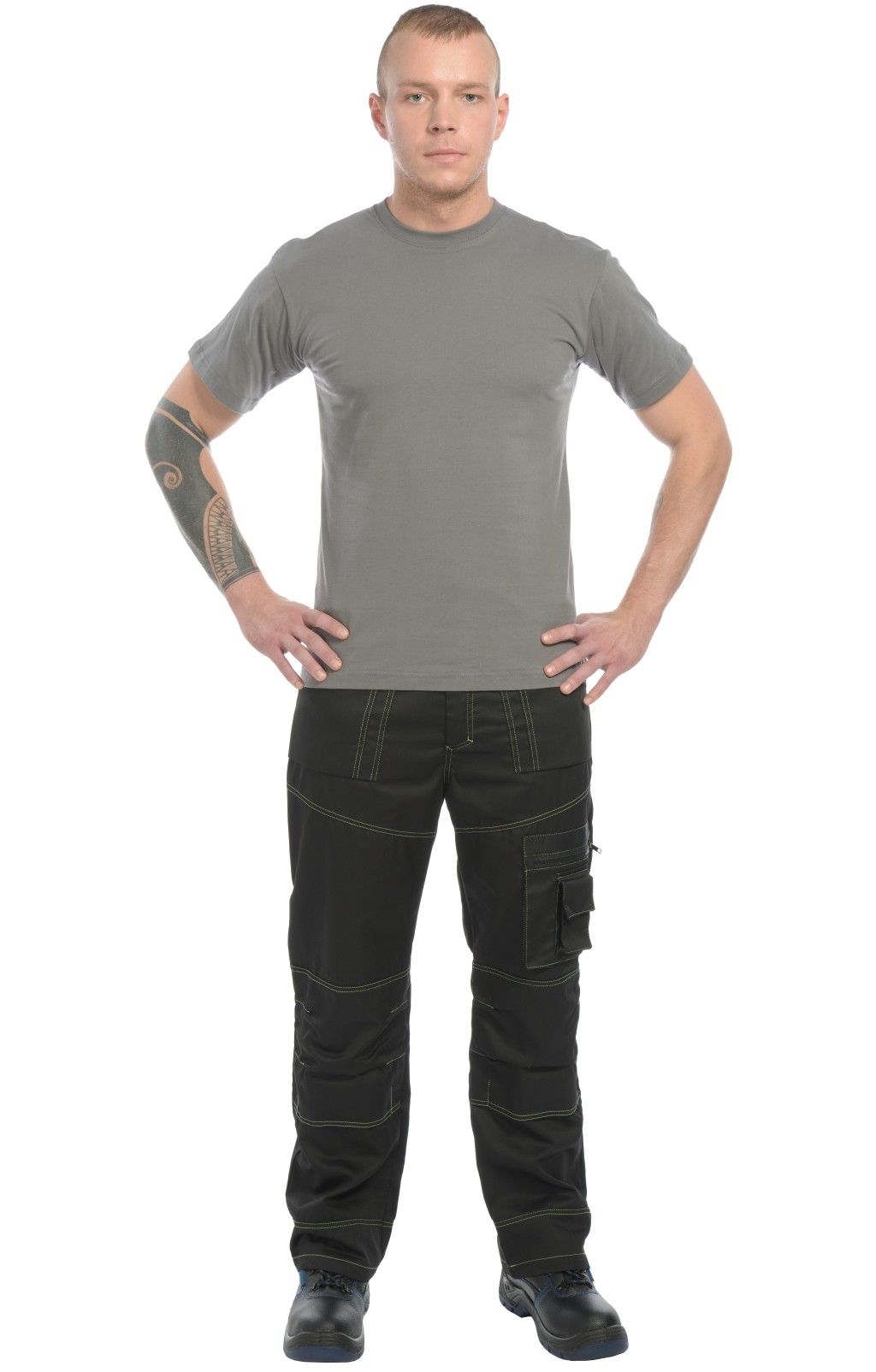 4958092 Футболка темно-серая  Одежда для официантов  размер L (48-50) Спецодежда  - Вид №8