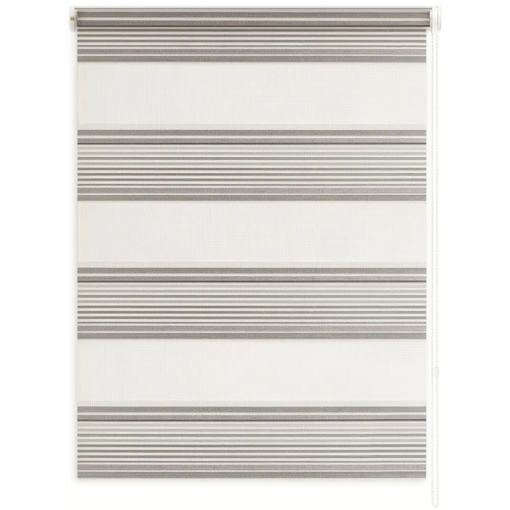 Штора рулонная день-ночь Miamoza 60x160 см серая 83502858 STLM-2158997 Santreyd