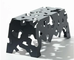 Nola Industrier Штабелируемая скамья из стали с порошковым покрытием без спинки