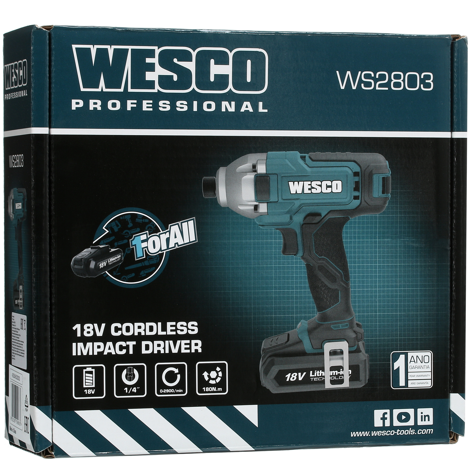 Винтоверт Wesco WS2803 1ForAll 18V 5411539 STDN-0122651 - Вид №9