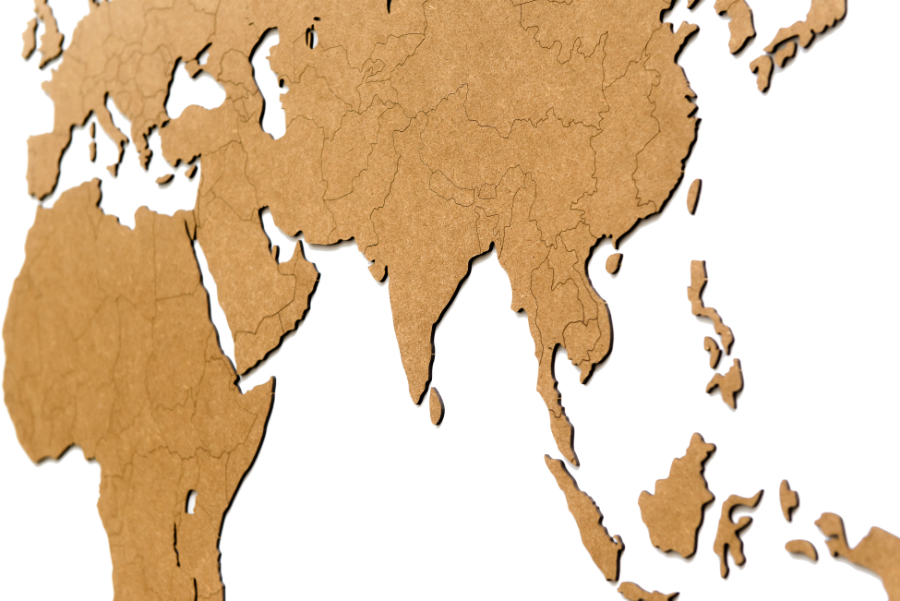 18-22 Карта мира wall decoration 180х108cm коричневая Mimi  - Вид №5