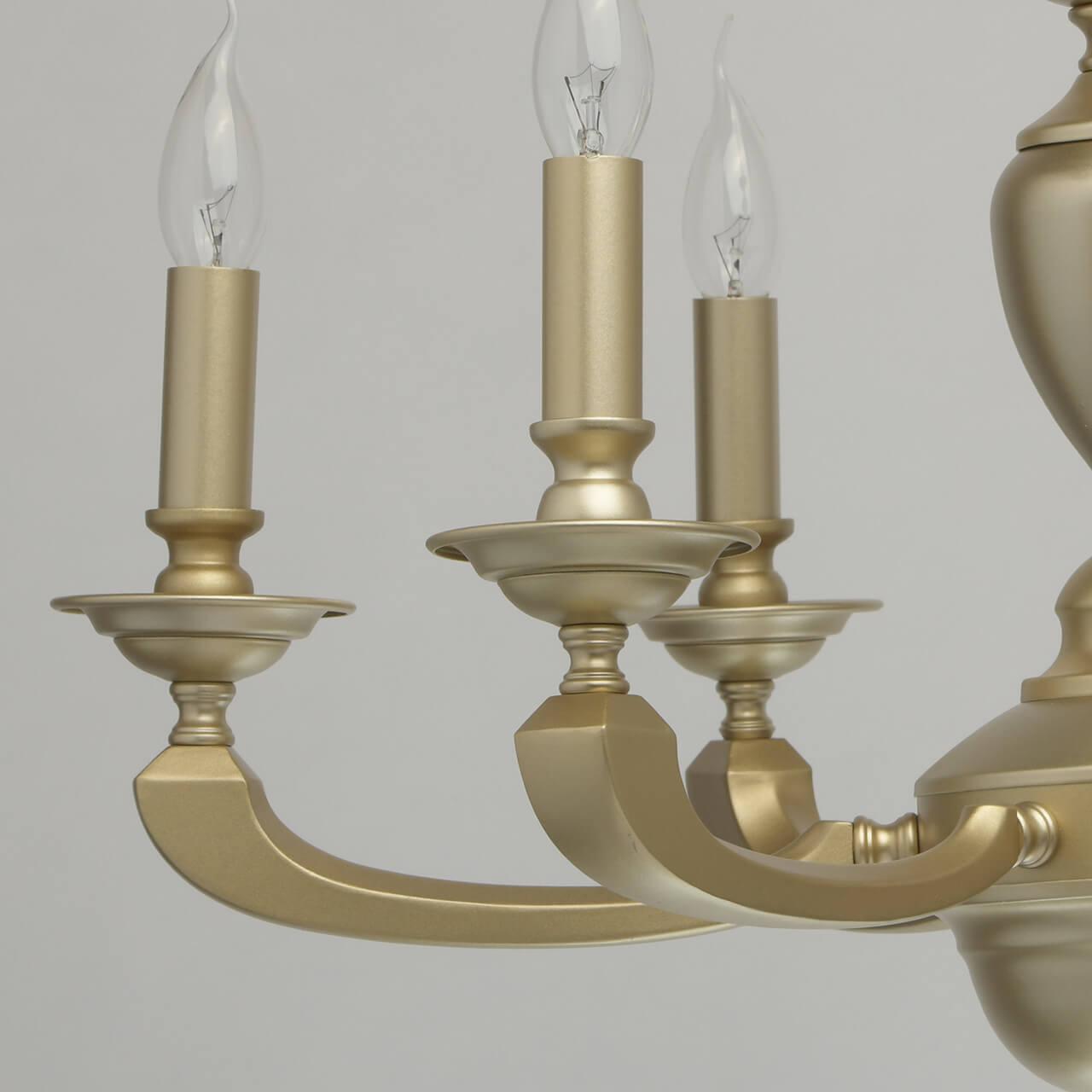 Подвесная люстра MW-Light Дэль Рей 4 700010806 MW-LIGHT ДИЗАЙНЕРСКИЕ, ДЭЛЬ РЕЙ 187442 Золотой  - Вид №2