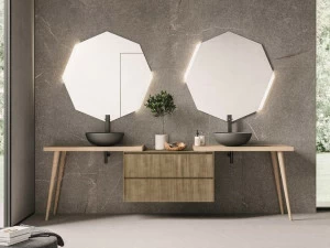 NOVELLO Двойная тумба под умывальник с ящиками Calix xl