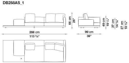 B&B Italia Кожаный диван Dock sun-id-1441060 - Вид №91