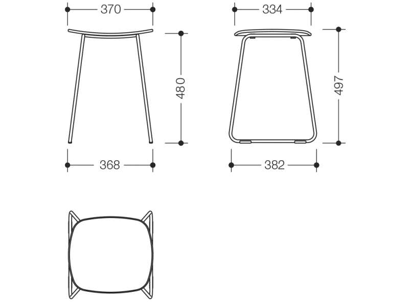 950.51.30140 табурет для душа HEWI System 900 - Вид №7