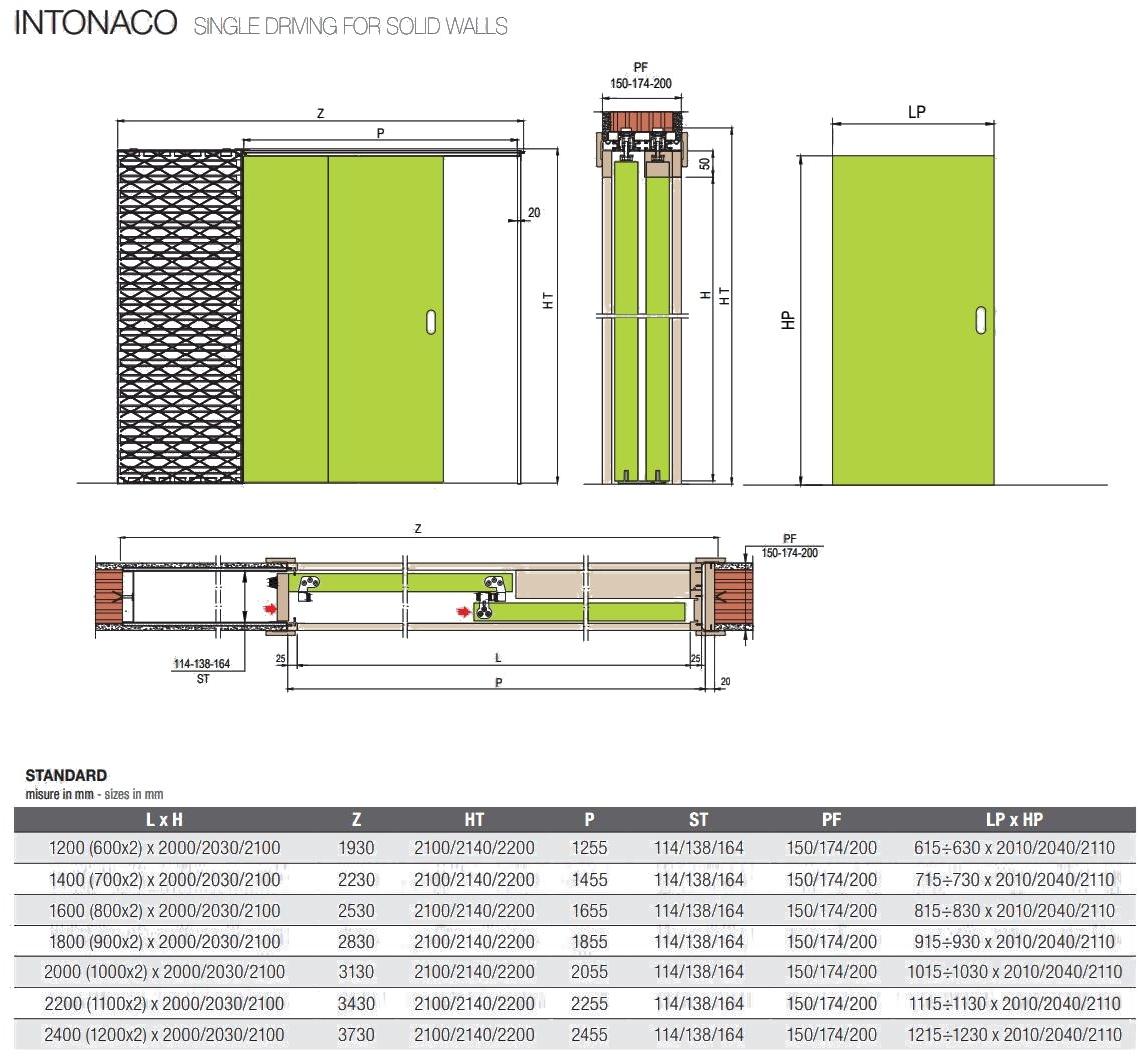 PROTEK® Рама стойки для одинарной раздвижной двери Basic sun-id-1365675 - Вид №2