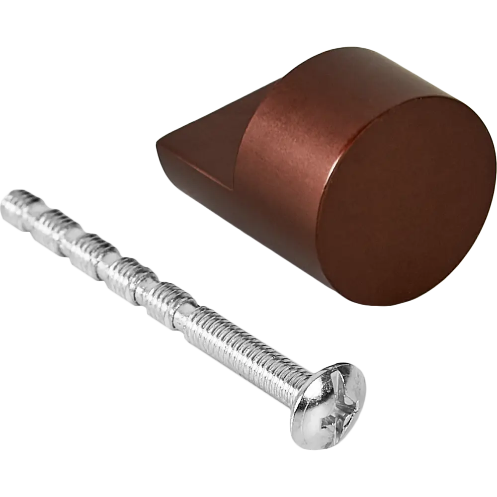 INSPIRE Ручка-кнопка мебельная бронзовая алюминиевая 87948319 STLM-1080312 - Вид №3