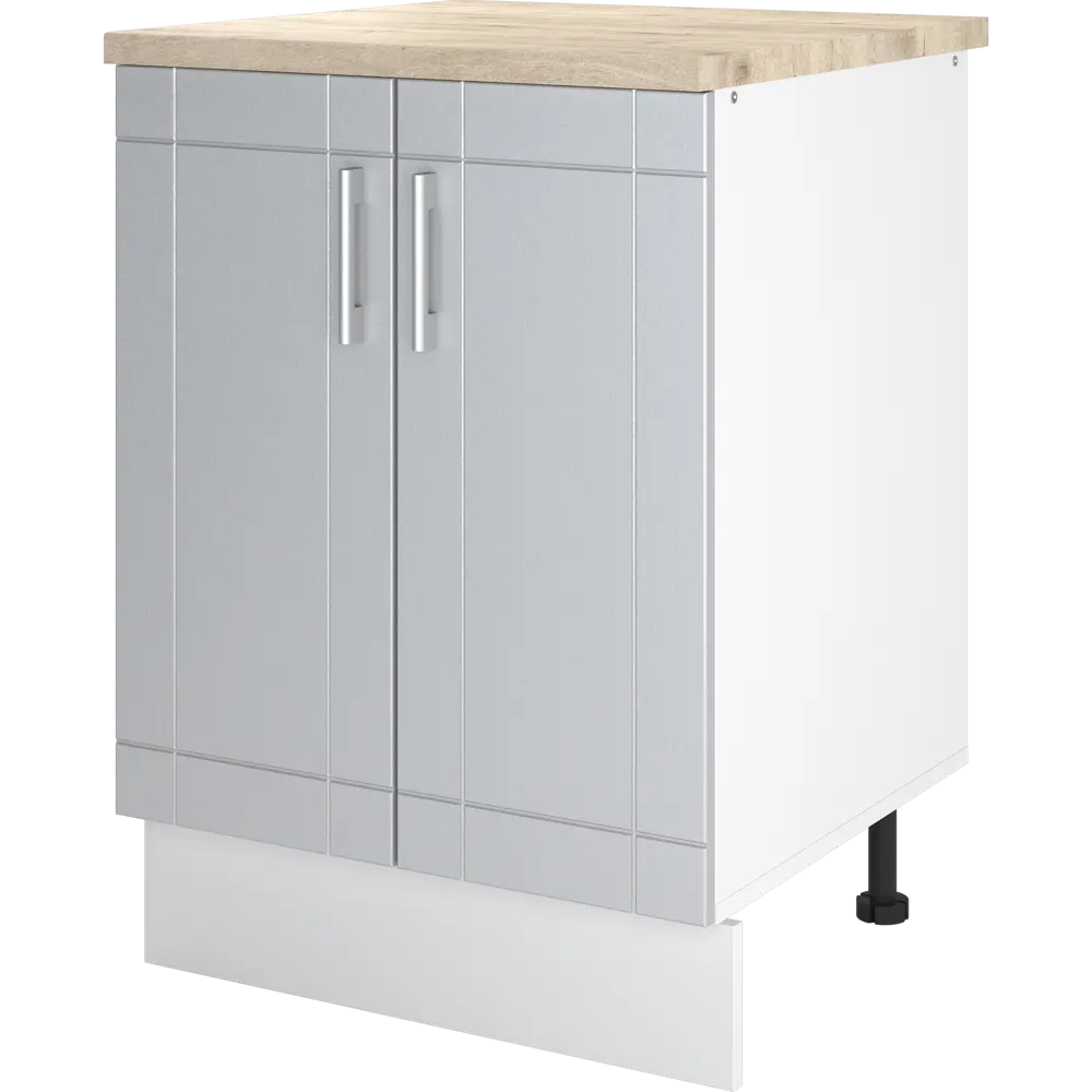 Шкаф напольный Тортора-4 60x86x60 см ЛДСП цвет серый 82560355 STLM-2100988 Santreyd
