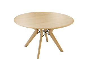 Круглый деревянный обеденный стол