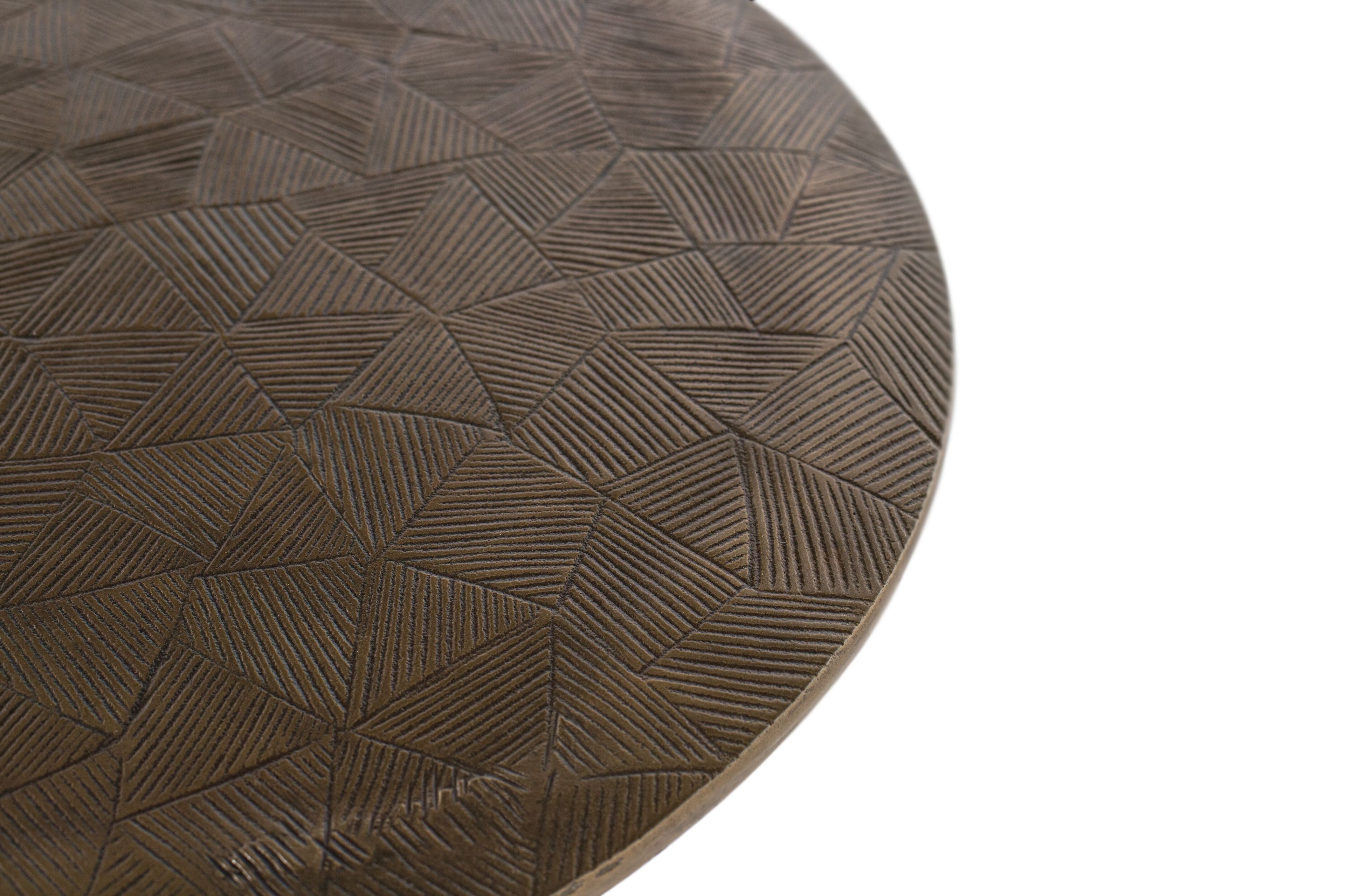 Круглый алюминиевый журнальный столик Giner y Colomer 1603 ARCH-00031480 - Вид №3