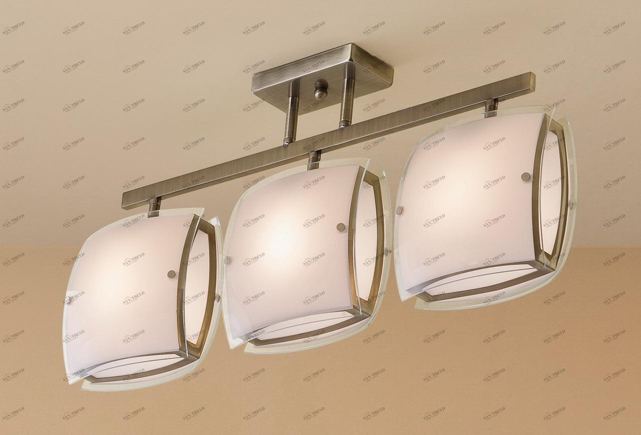 Потолочная люстра Citilux Берген CL161233 CITILUX БЕРГЕН БРОНЗА 183030 Белый 