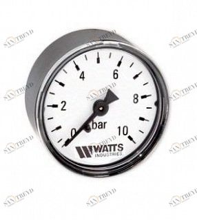 Манометр аксиальный F+R100 50 мм 1/4" 10 бар WATTS 10008093