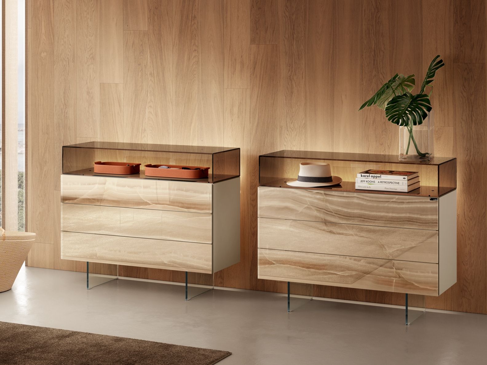 Стеклянный комод Lago 36e8 ARCH-00042892