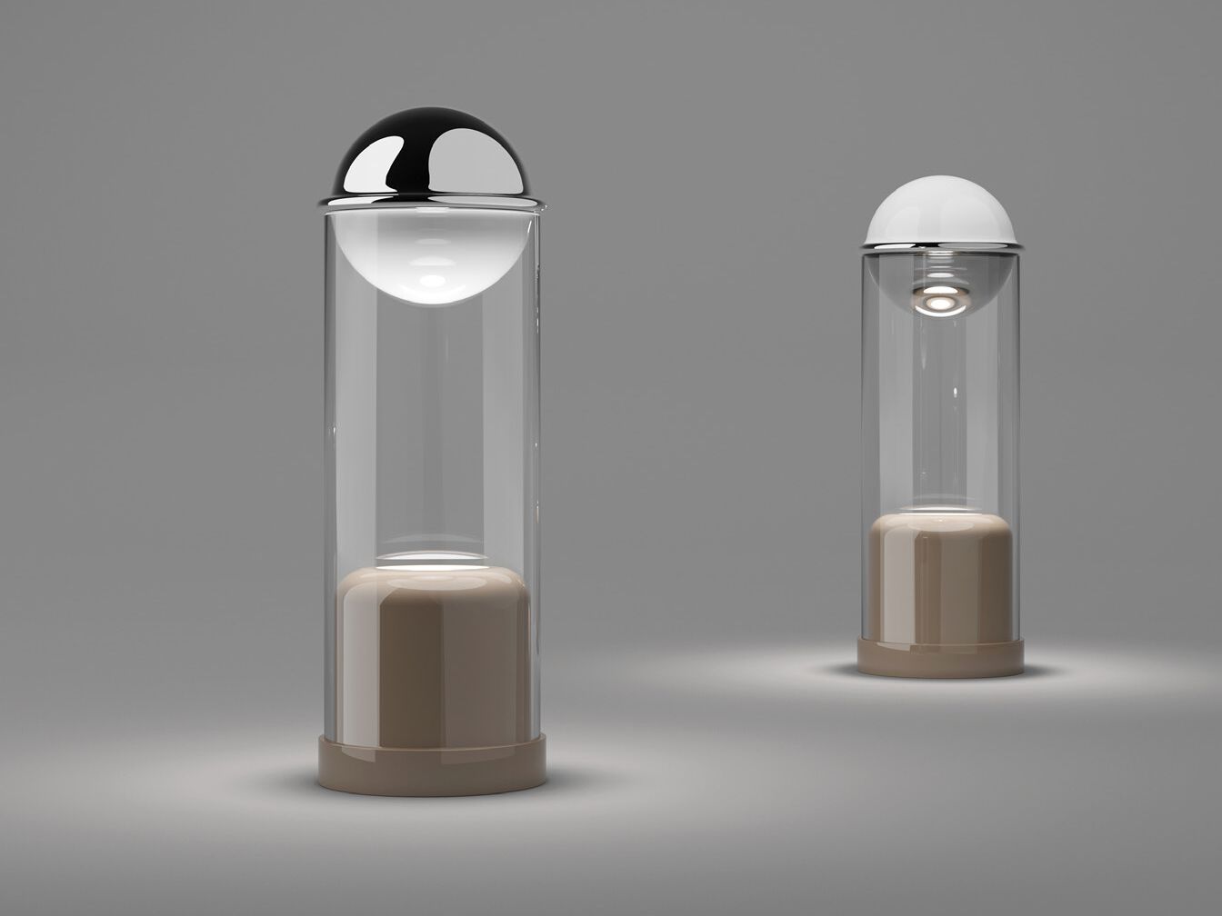 Настольная лампа из боросиликатного стекла Euroluce Lampadari Theorem ARCH-00129203 - Вид №2