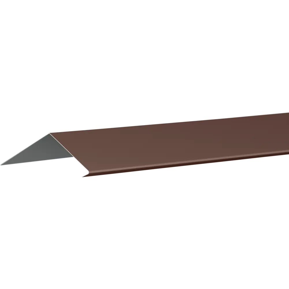 Планка карнизная 100x60 мм 2 м 0.4 мм цвет коричневый 10009105 STLM-2082935 Santreyd 