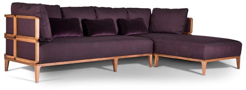 Wiener GTV Design Диван из ткани с шезлонгом sun-id-1445280 - Вид №1