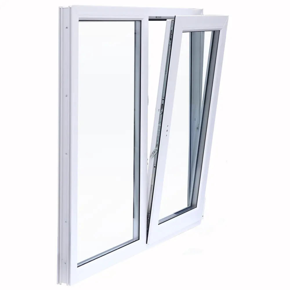 Veka: Двустворчатое пластиковое окно 1170x1200 мм с однокамерным стеклопакетом 84506471 STLM-0050802 - Вид №2