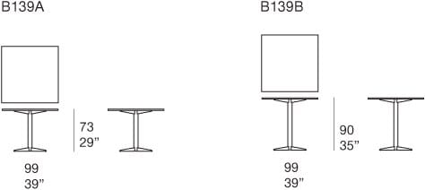 Квадратный стол со спицами Paola Lenti CAFÉ ARCH-00134758 - Вид №6