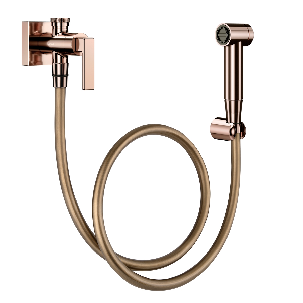 00823730 Гигиенический душ с регистрацией и полированным медным краном Docol DOCOL STILLO 