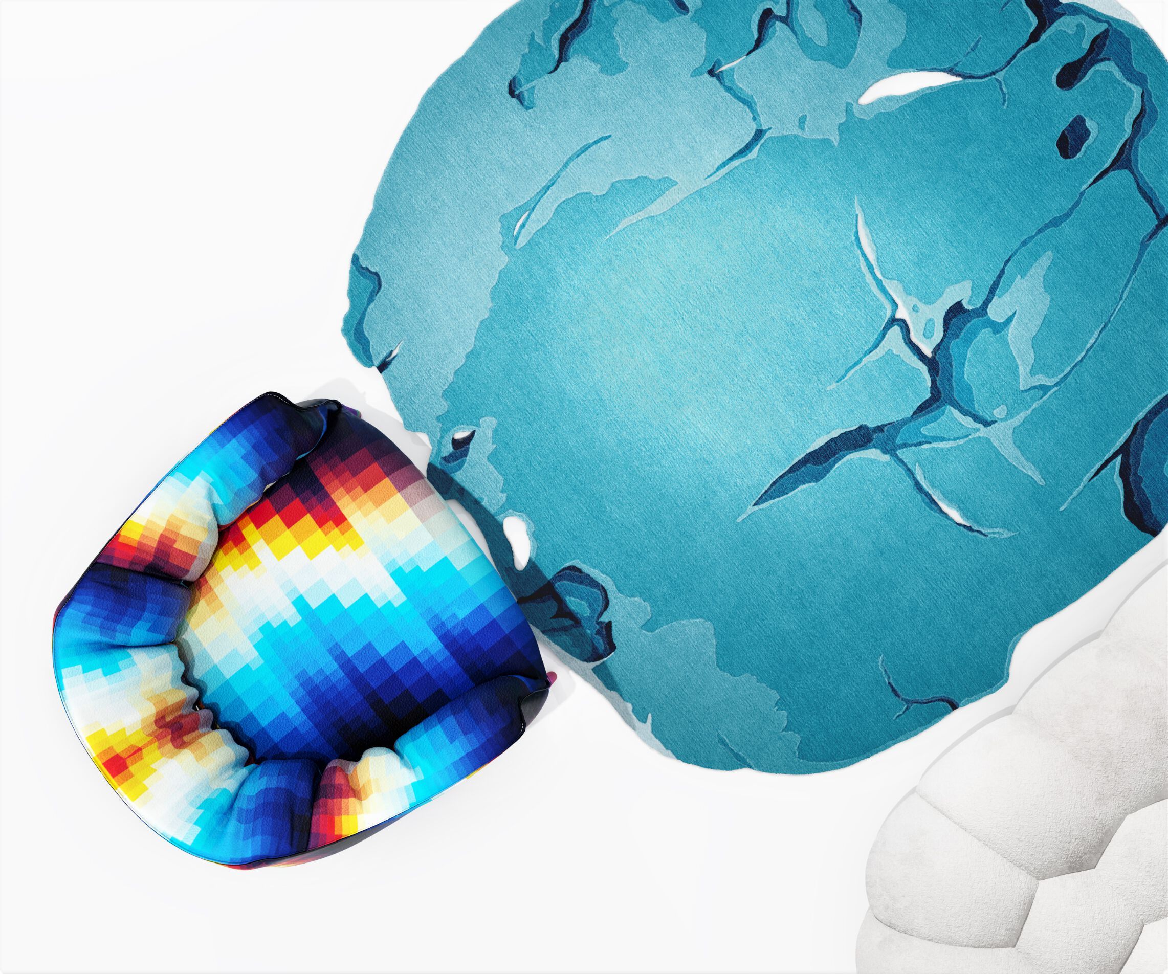 Изогнутый ковер ручной работы Tapis Rouge стрейч ARCH-00024718 - Вид №1