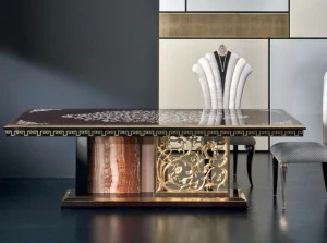 Rozzoni Прямоугольный стол для гостиной из розового дерева Mikado