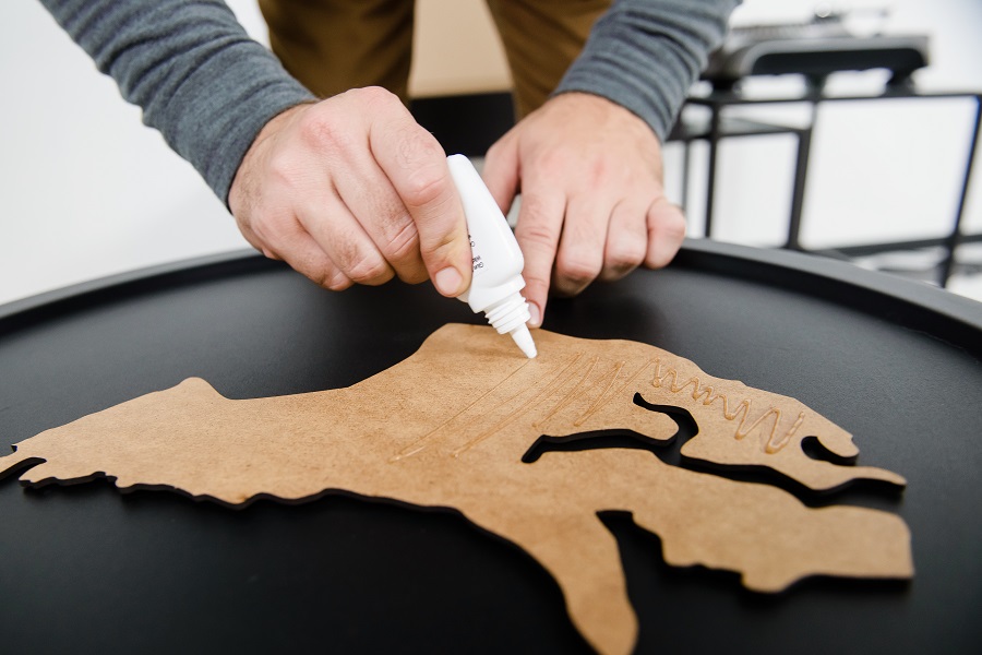 1805 Карта-пазл wall decoration giant, 280х170 см, черная Mimi  - Вид №4